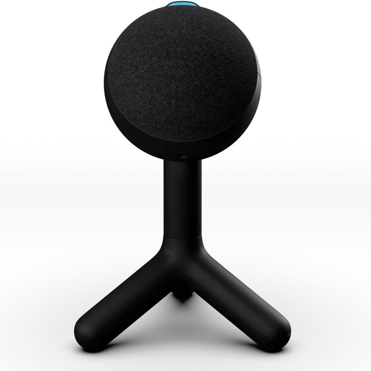 Blue Yeti Orb black RGB gaming microphone with LIGHTSYNC on a desktop setup — view 7