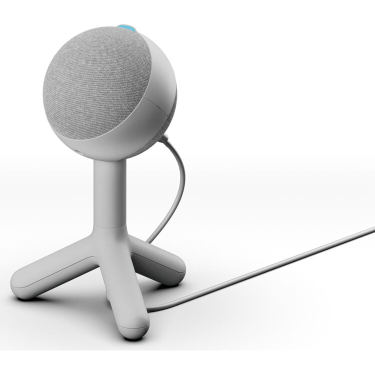 Logitech Yeti Orb RGB gaming microphone with white finish and LIGHTSYNC lighting — view 3