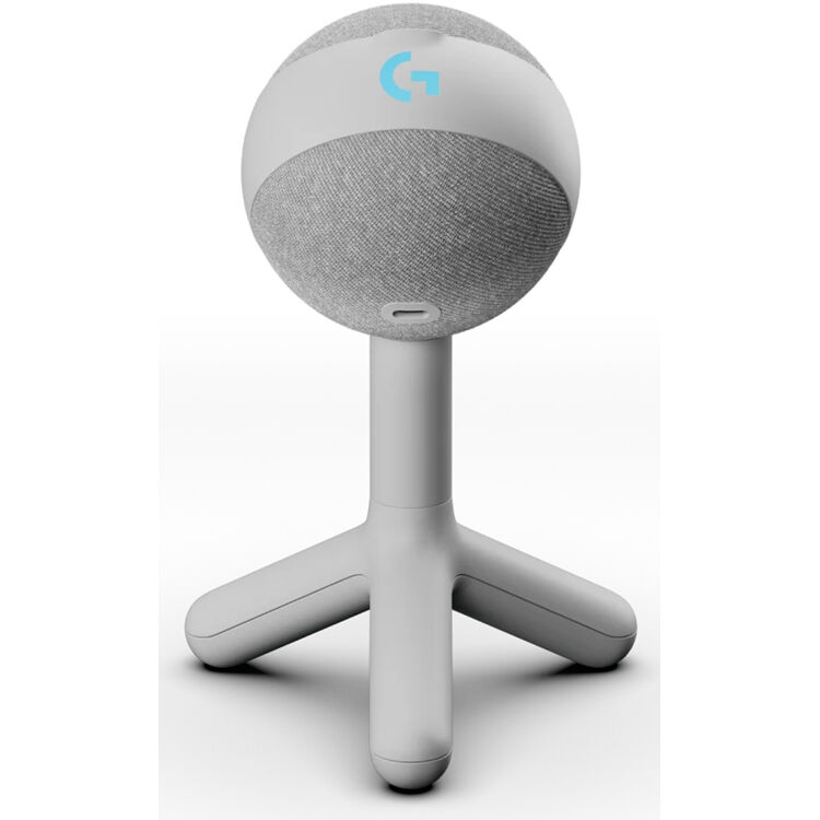 Logitech Yeti Orb RGB gaming microphone with white finish and LIGHTSYNC lighting — view 5