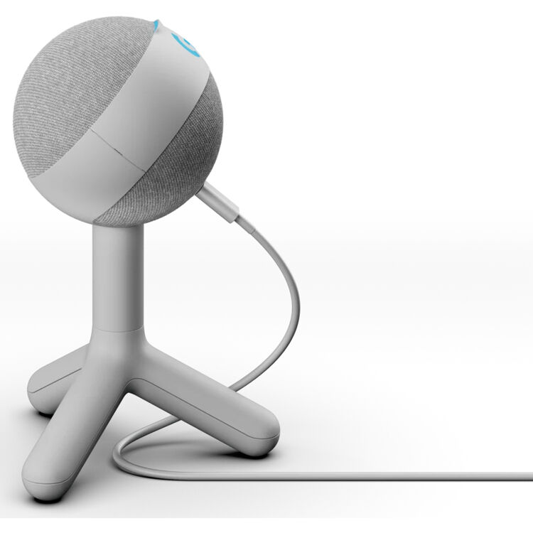 Logitech Yeti Orb RGB gaming microphone with white finish and LIGHTSYNC lighting — view 7