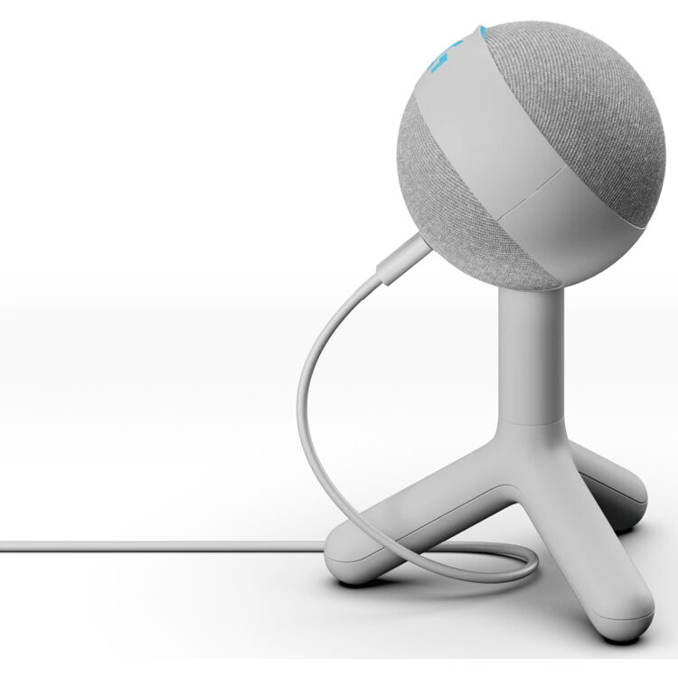 Logitech Yeti Orb RGB gaming microphone with white finish and LIGHTSYNC lighting — view 8