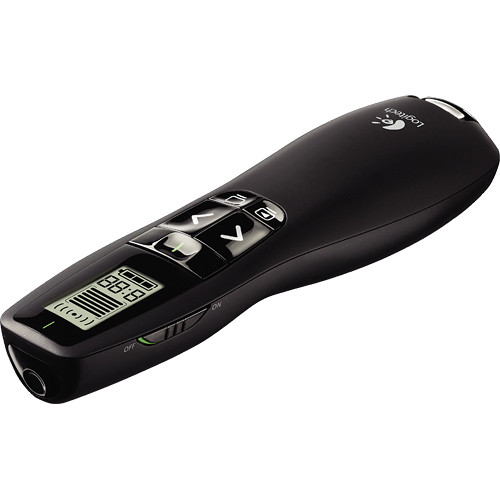 Logitech R800 Professional Presenter wireless remote with green laser pointer — view 2