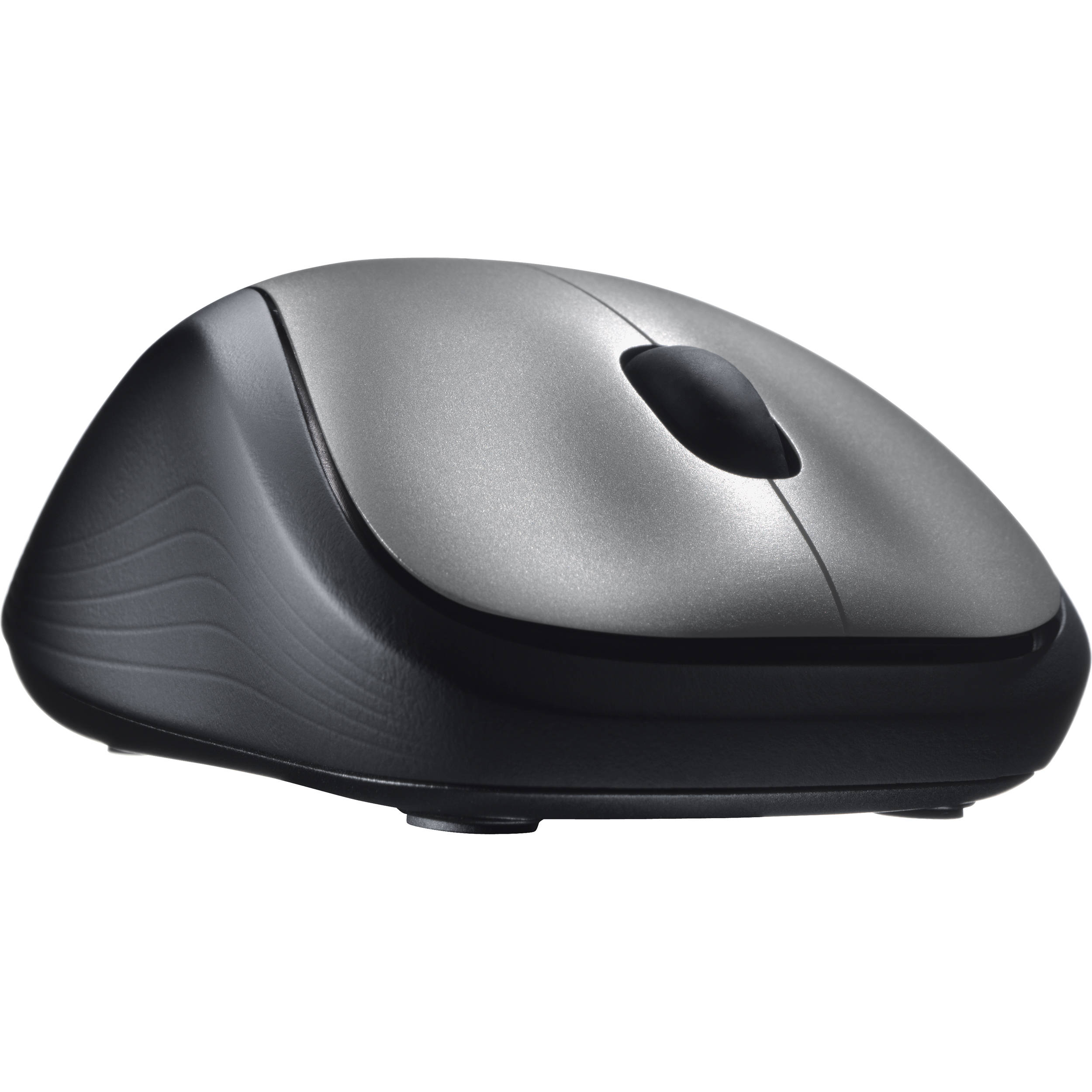 With its contoured design and plug-and-forget nano-receiver, the Logitech Wireless Mouse M310 is the easy-to-use, full-size mouse that feels just right. Silver — view 3