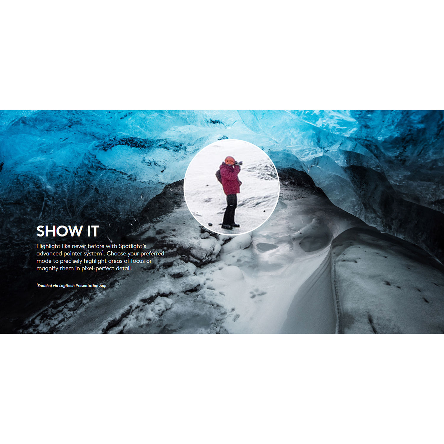 Logitech Spotlight Remote Slate wireless presentation remote with precise pointer control — view 14