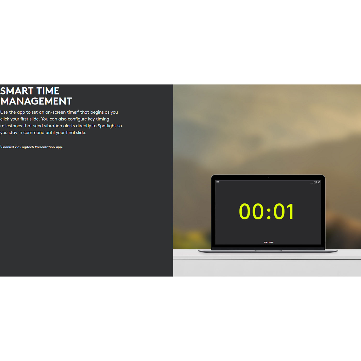 Logitech Spotlight Remote Slate wireless presentation remote with precise pointer control — view 18