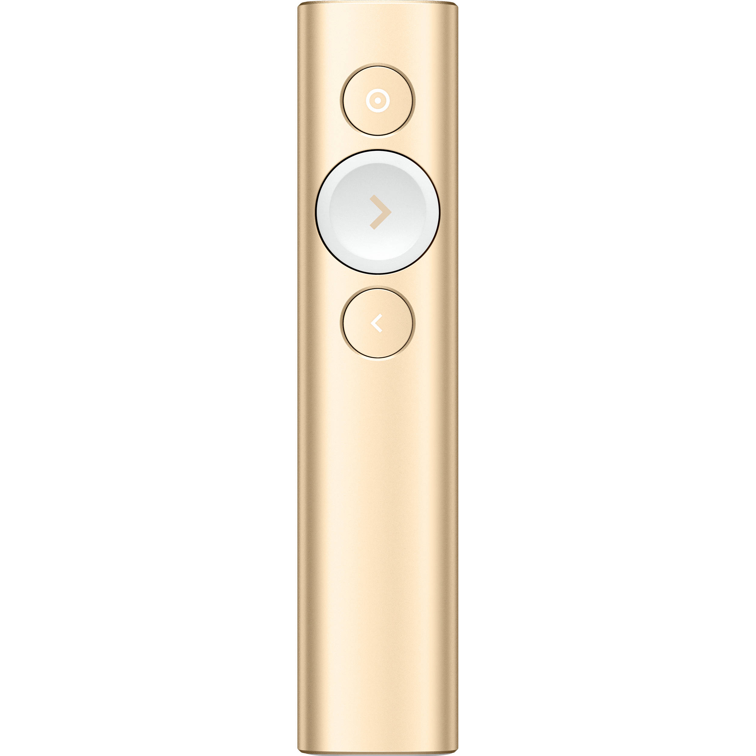 Logitech Spotlight Remote Gold wireless presentation remote with highlight and magnify control — view 3