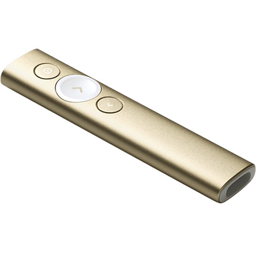 Logitech Spotlight Remote Gold wireless presentation remote with highlight and magnify control — view 5