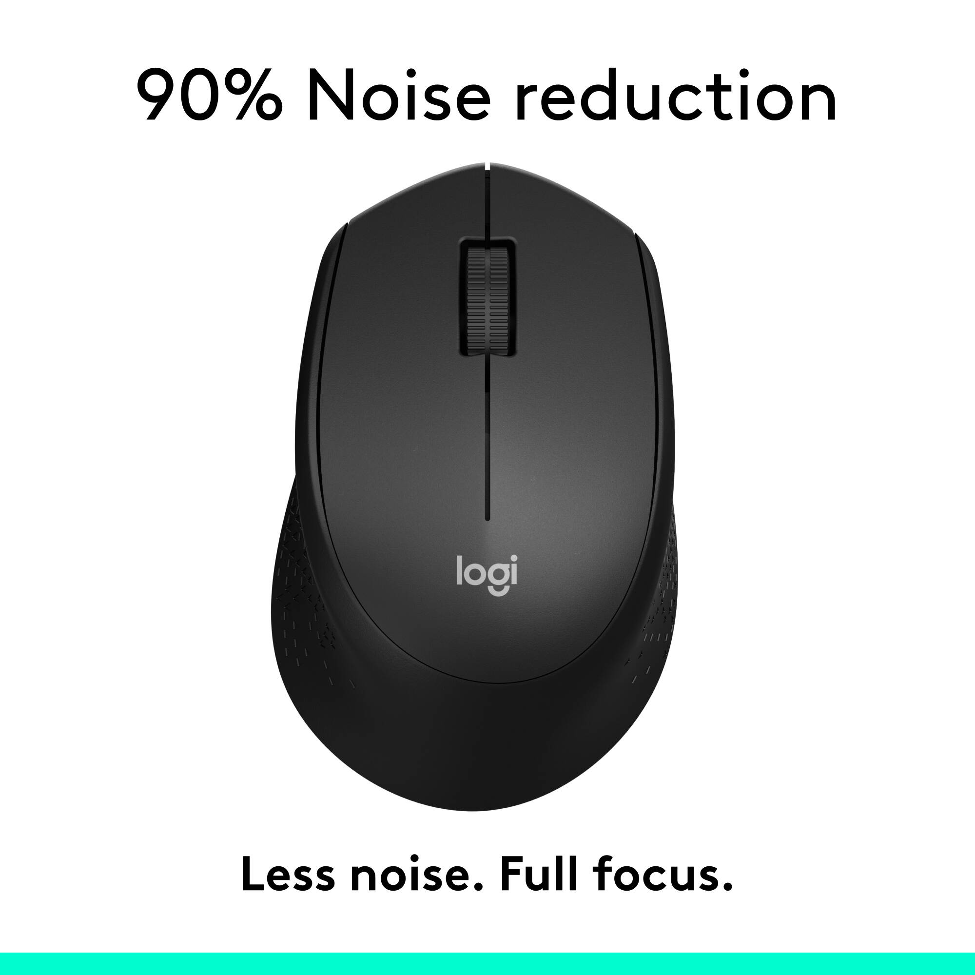 M330 Silent delivers advanced right-hand comfort, excellent accuracy, long battery life, and broad compatibility all while reducing over 90% of clicking sounds. — view 2