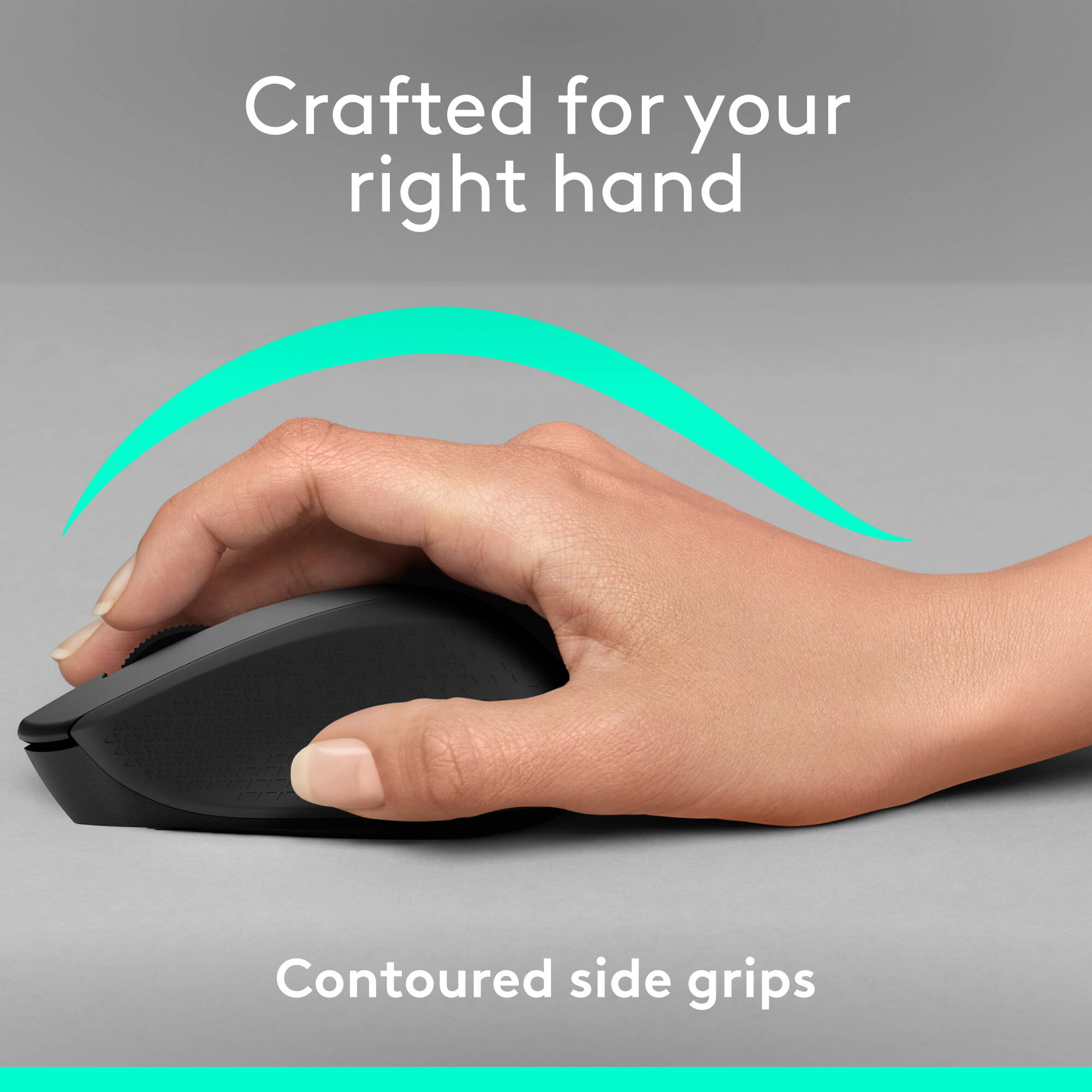 M330 Silent delivers advanced right-hand comfort, excellent accuracy, long battery life, and broad compatibility all while reducing over 90% of clicking sounds. — view 3