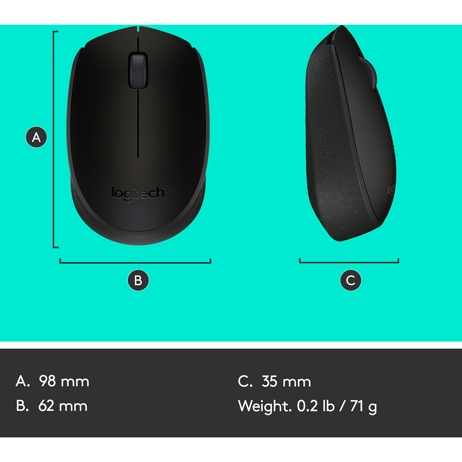 Choose a reliable wireless connection now with Logitech M170 Wireless Mouse. This affordable, no-hassle mouse has a 12-month battery life* and  works with Windows, Mac and Chrome . *Battery life may vary based on your use. — view 6