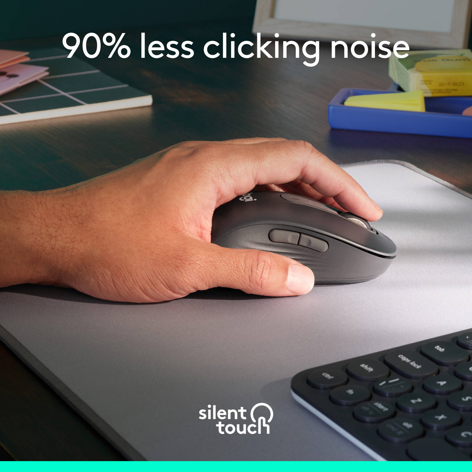Logitech Signature M650 L wireless mouse with SmartWheel scrolling for larger hands — view 4