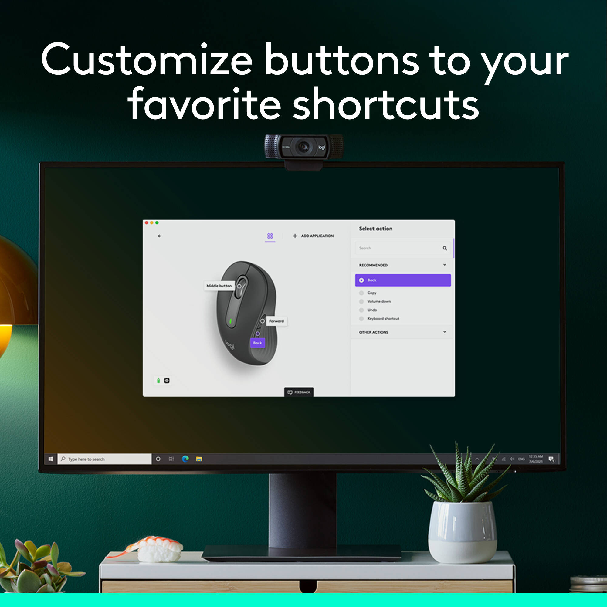 Logitech Signature M650 L wireless mouse with SmartWheel scrolling for larger hands — view 5
