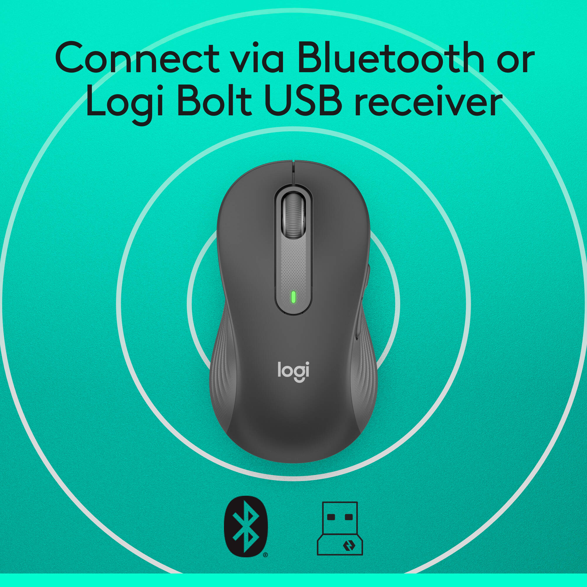 Logitech Signature M650 L wireless mouse with SmartWheel scrolling for larger hands — view 6
