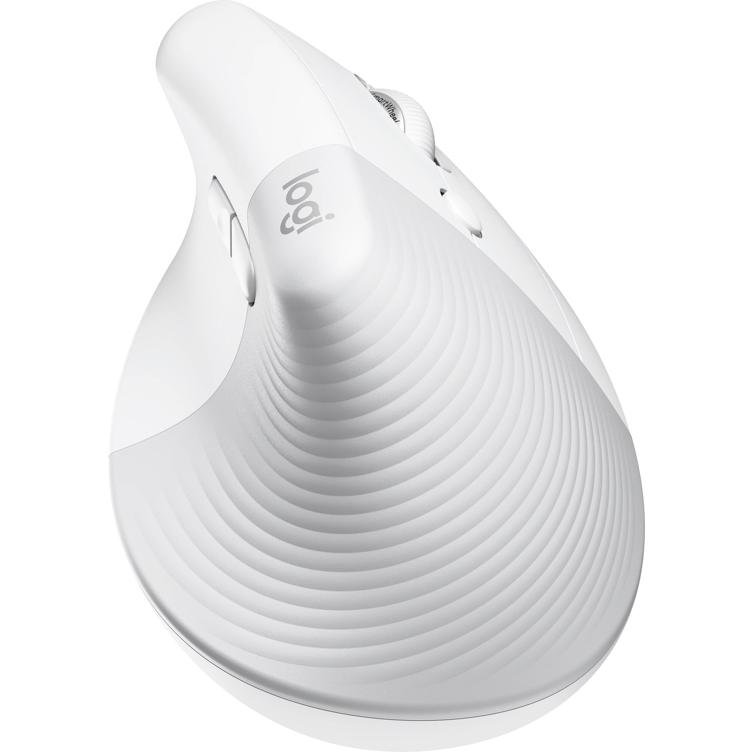 Logitech LIFT Ergo Mouse for Mac in off-white, vertical ergonomic wireless mouse — view 12