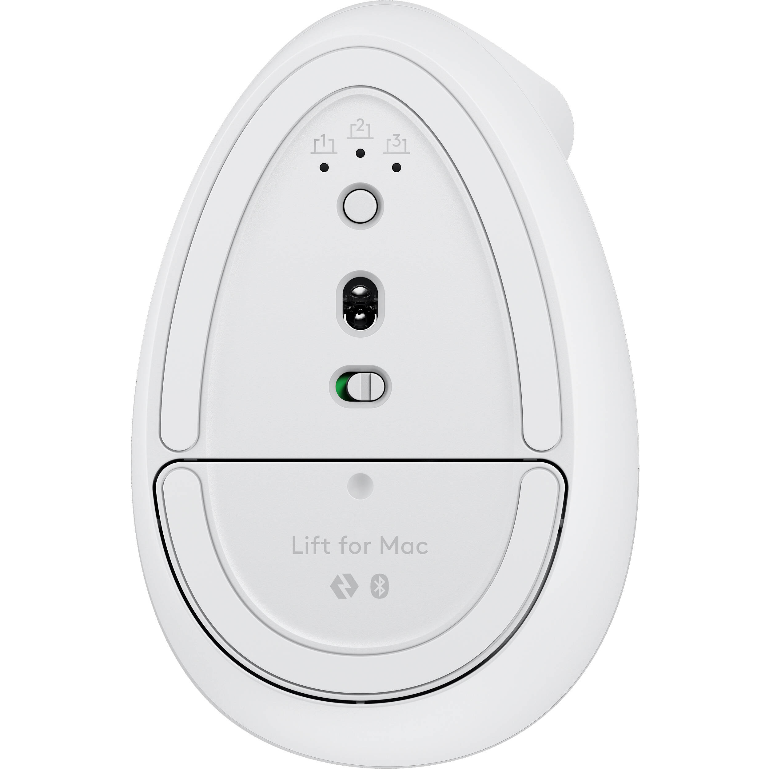 Logitech LIFT Ergo Mouse for Mac in off-white, vertical ergonomic wireless mouse — view 15