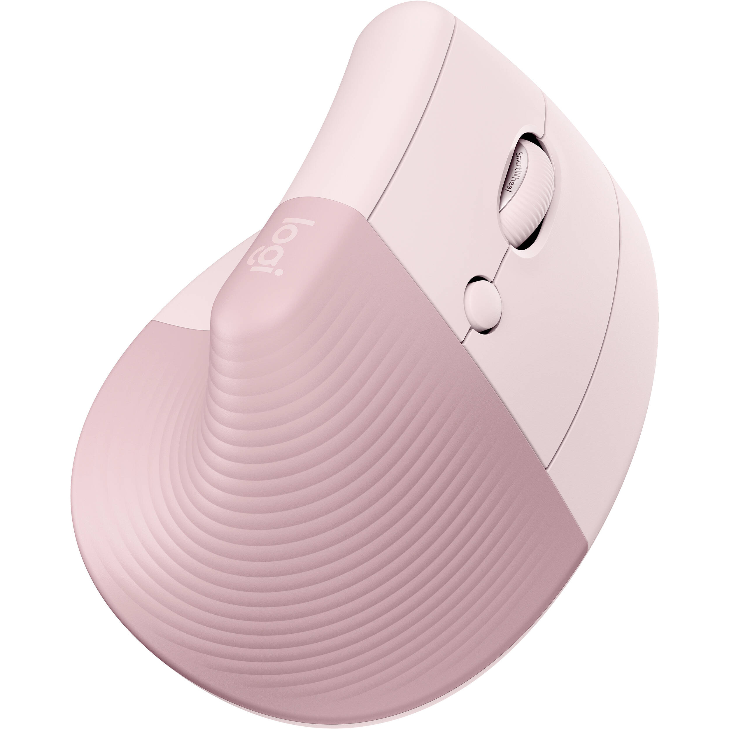 Logitech Lift vertical ergonomic wireless mouse in Rose — view 11