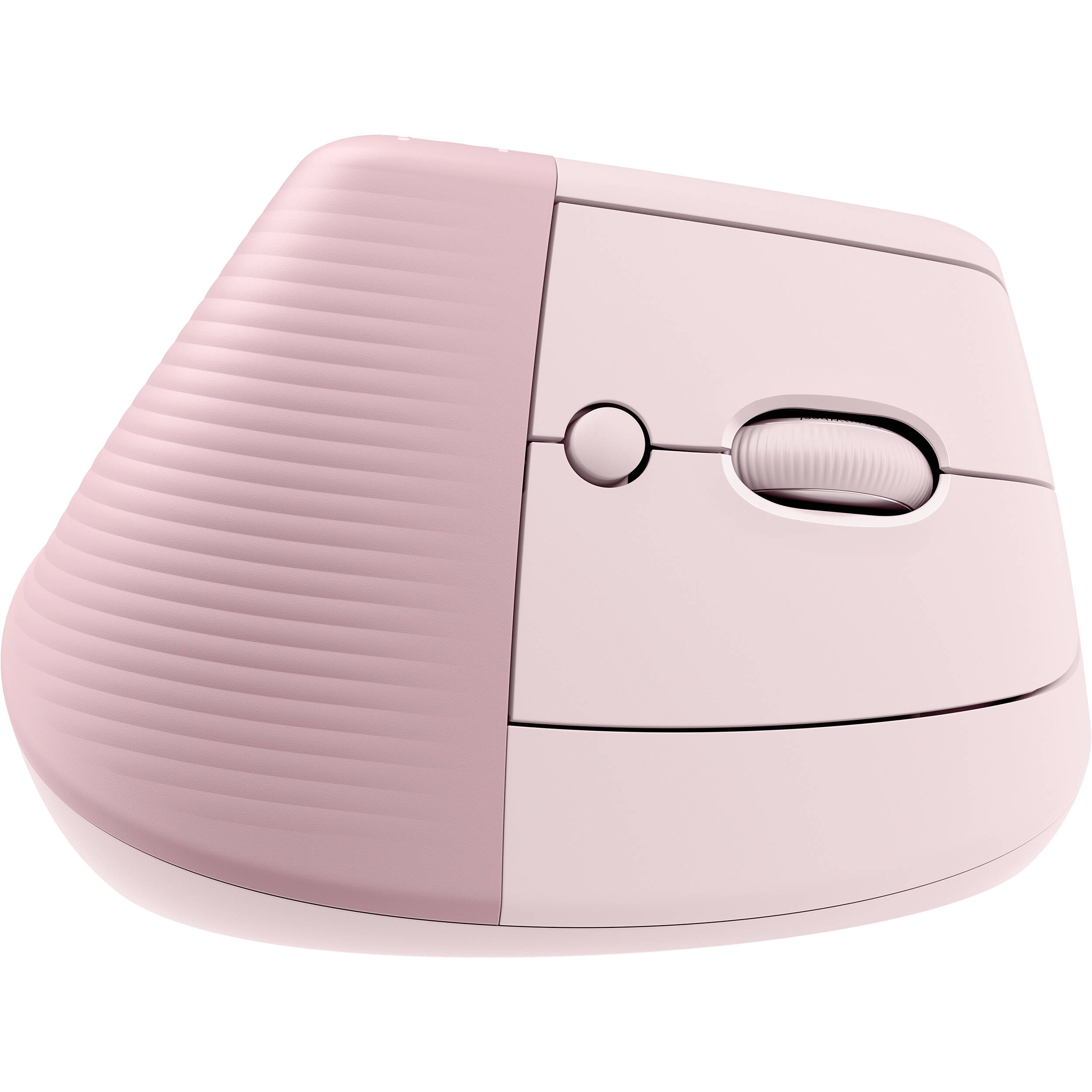 Logitech Lift vertical ergonomic wireless mouse in Rose — view 13