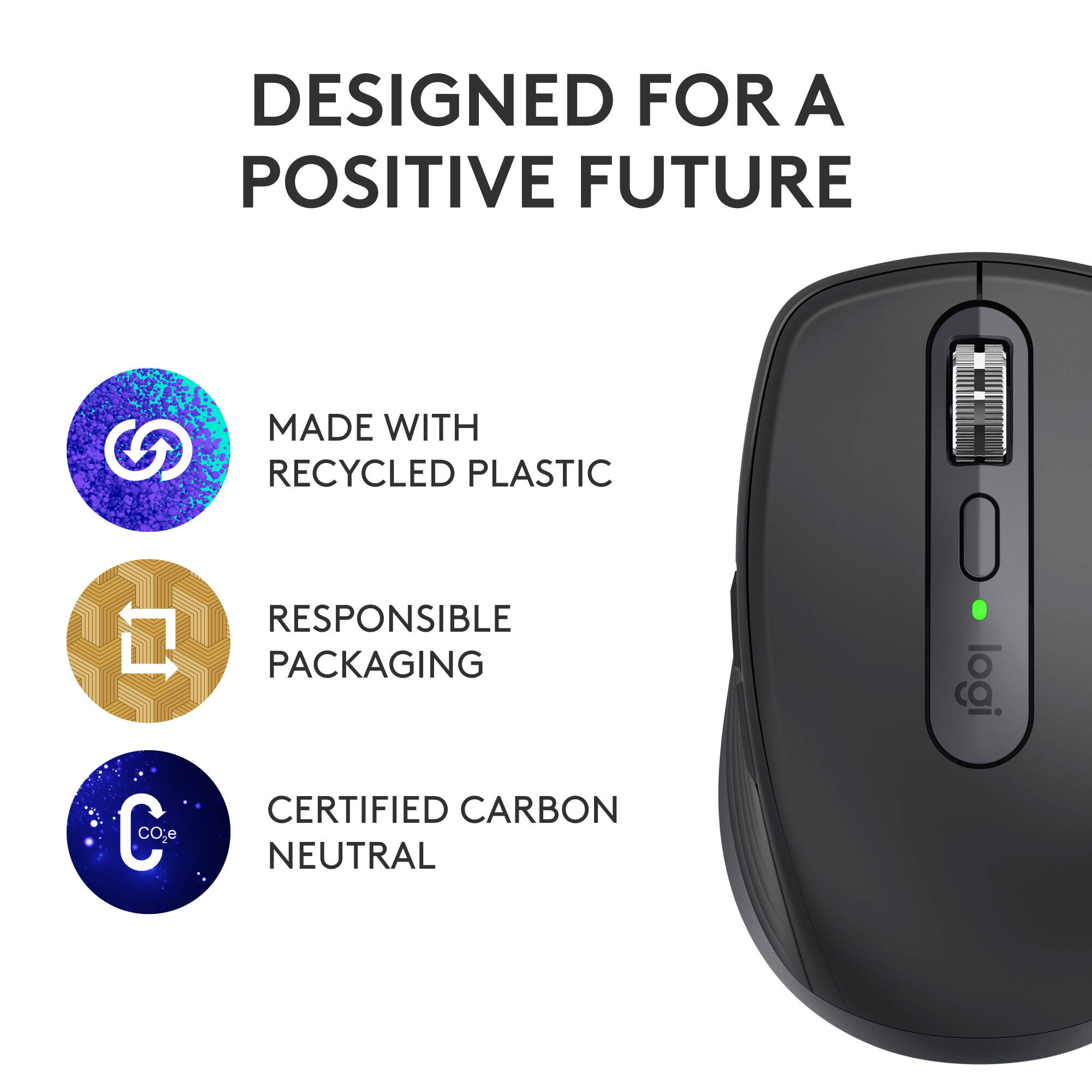 This compact mouse makes both IT help desks and on-the-move employees happy.  8000 DPI tracking, Quiet Clicks, and customizable with Logi Options+. Connects securely via Logi Bolt Bluetooth wireless. GRAPHITE. — view 11
