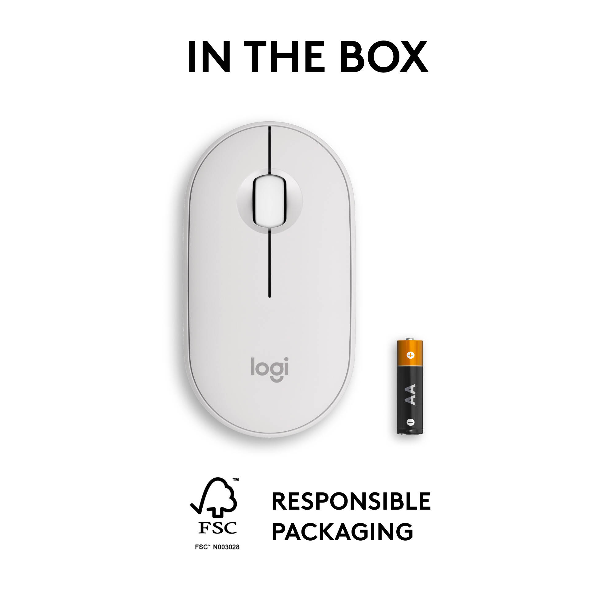 M350s Pebble Mouse 2 White — view 9