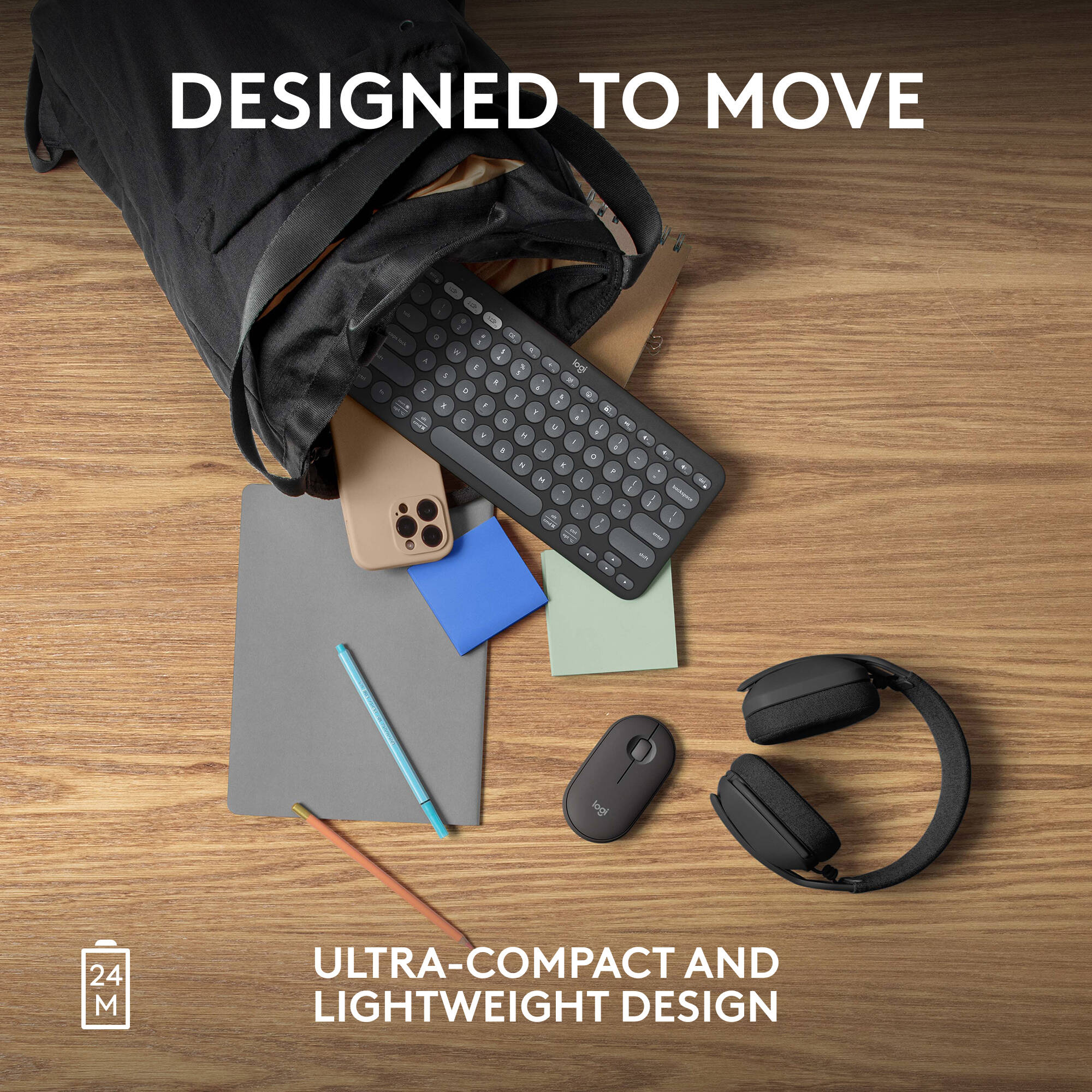 Pebble Mouse 2 M350s - Tonal Graphite. Minimum order quantity 4. — view 7