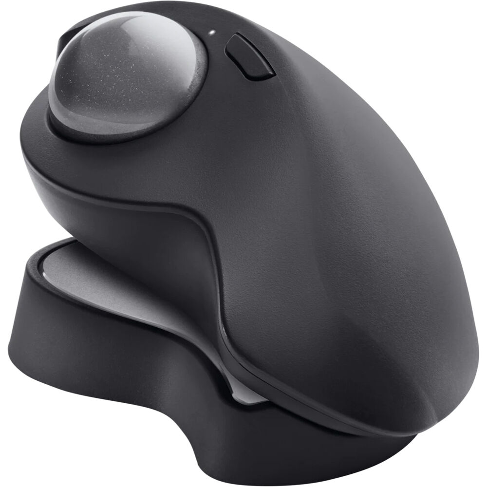 Logitech MX Ergo S Plus Graphite ergonomic wireless trackball mouse — view 10