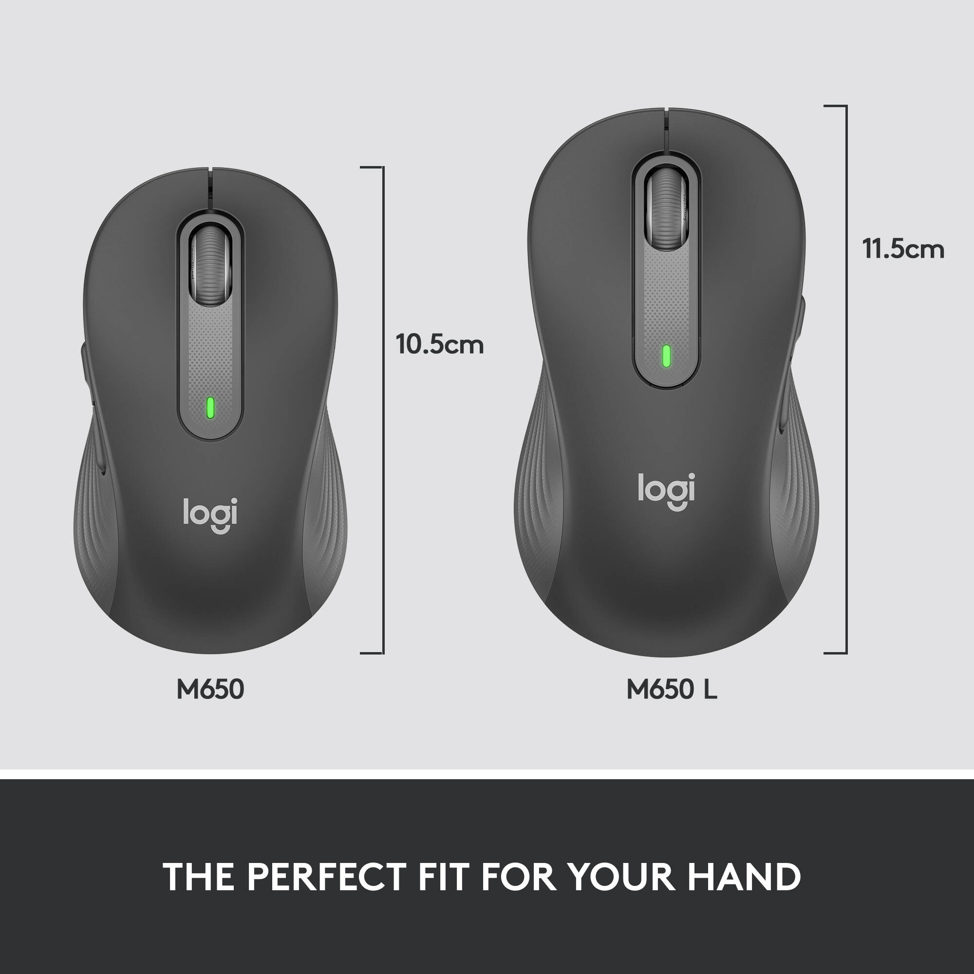 The comfort designed Signature M650 for Business Wireless Mouse increases productivity by 50% and work speed 30% vs a laptop touchpad. GRAPHITE — view 7