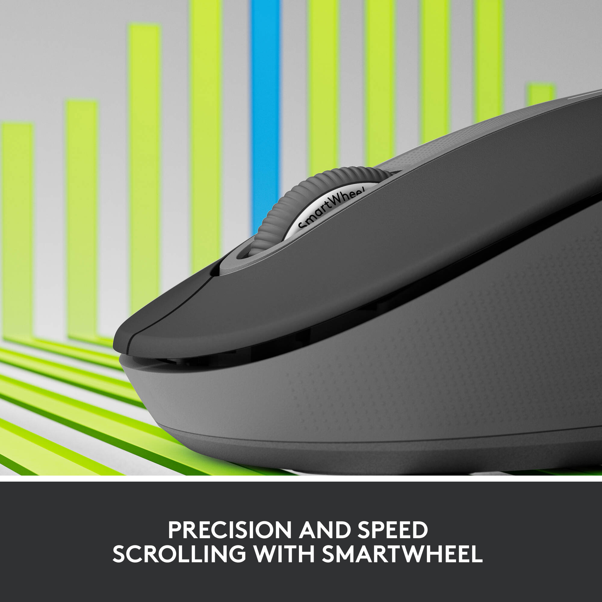 Logitech Signature M650 L for Business wireless mouse in graphite, large size for comfortable everyday office use — view 5
