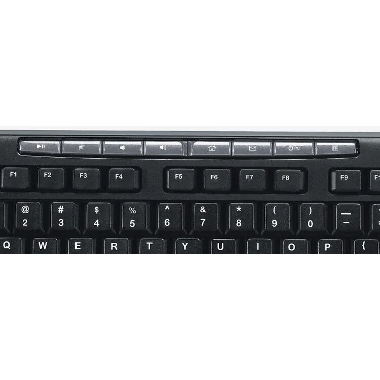 Logitech MK200 wired keyboard and mouse combo with USB connection and one-touch media controls — view 7
