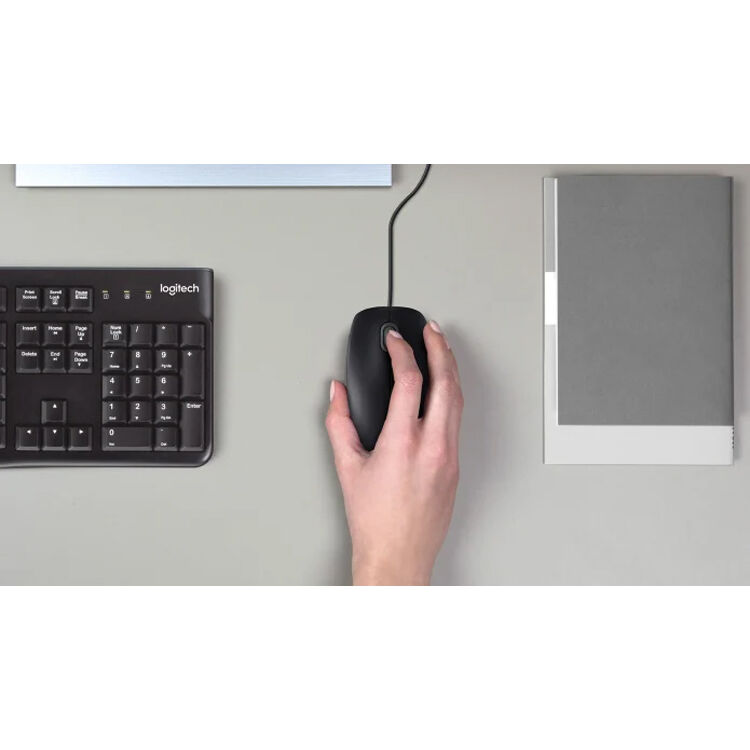 Logitech MK200 wired keyboard and mouse combo with USB connection and one-touch media controls — view 8