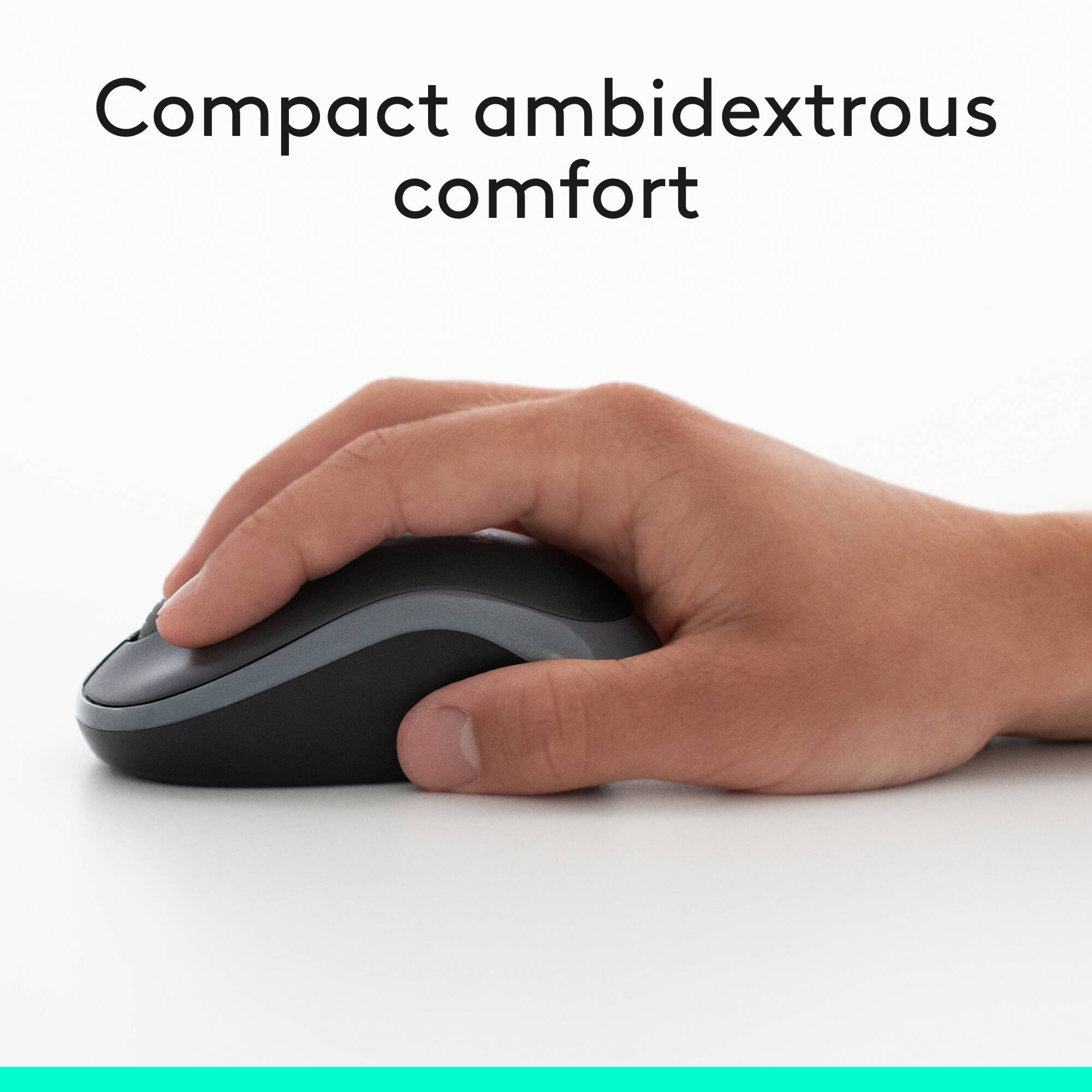 Logitech MK270 Wireless Combo keyboard and mouse with tiny USB receiver — view 3