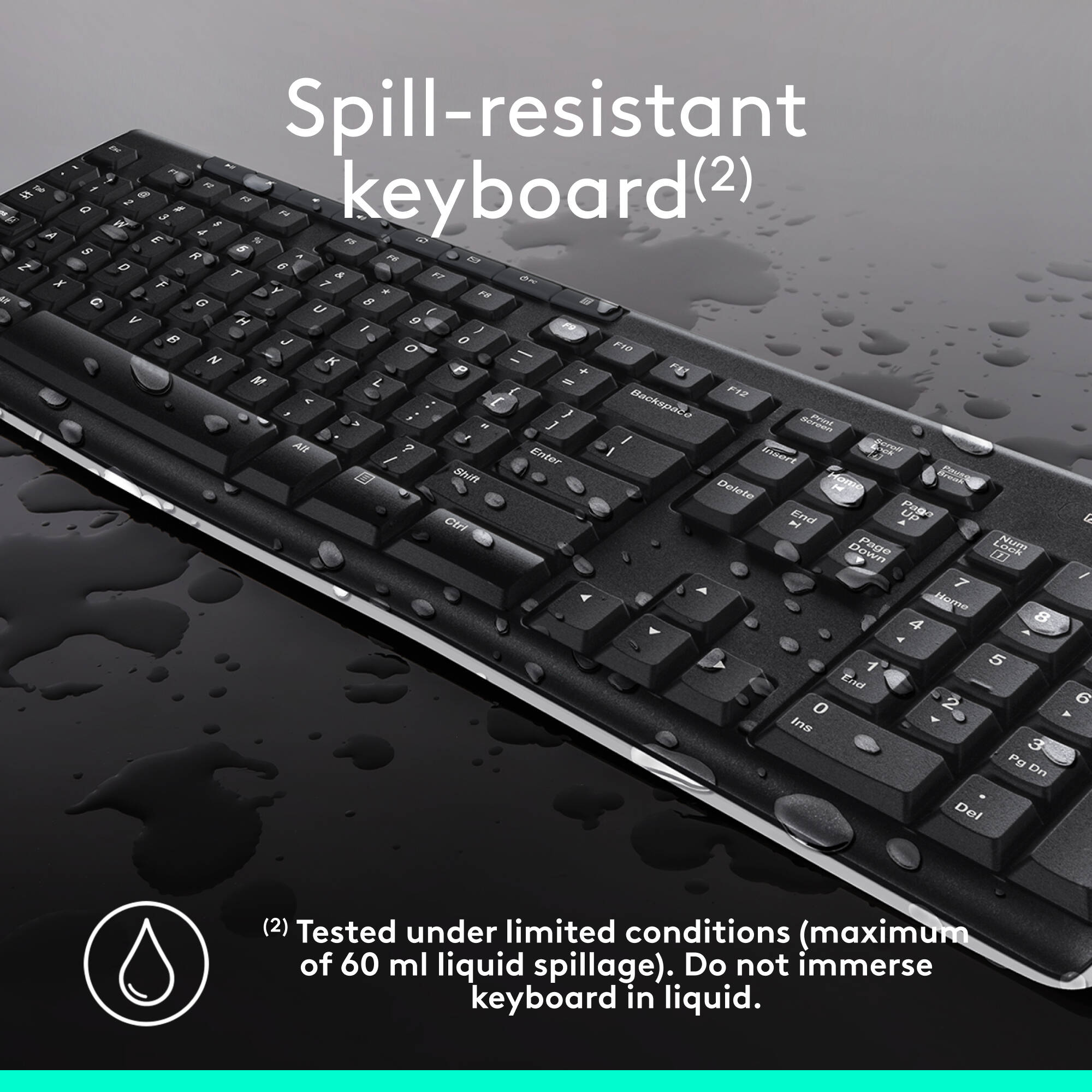 Logitech MK270 Wireless Combo keyboard and mouse with tiny USB receiver — view 5