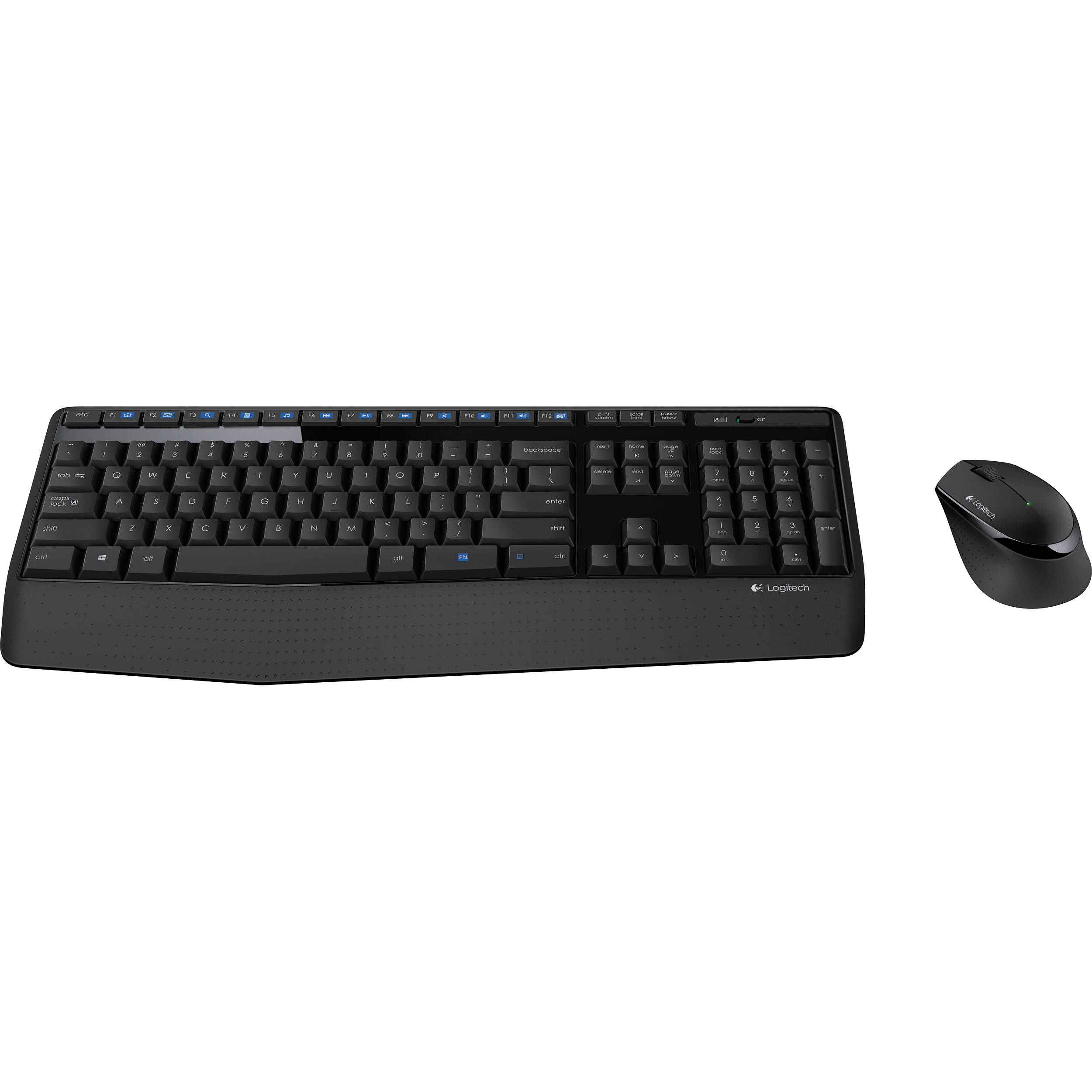 Logitech Wireless Combo MK345 full-size wireless keyboard and right-handed mouse set — view 3
