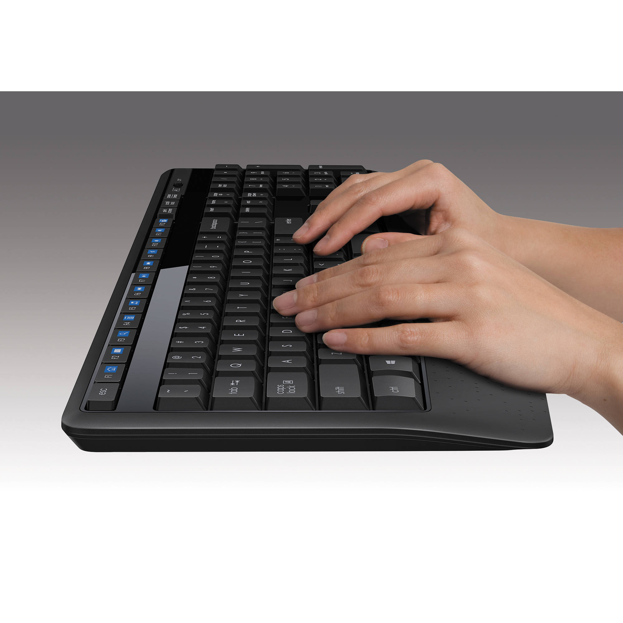 Logitech Wireless Combo MK345 full-size wireless keyboard and right-handed mouse set — view 7