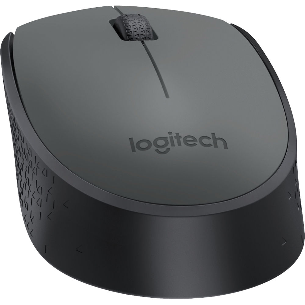 Logitech MK235 wireless keyboard and mouse combo in black with full-size QWERTY layout — view 7