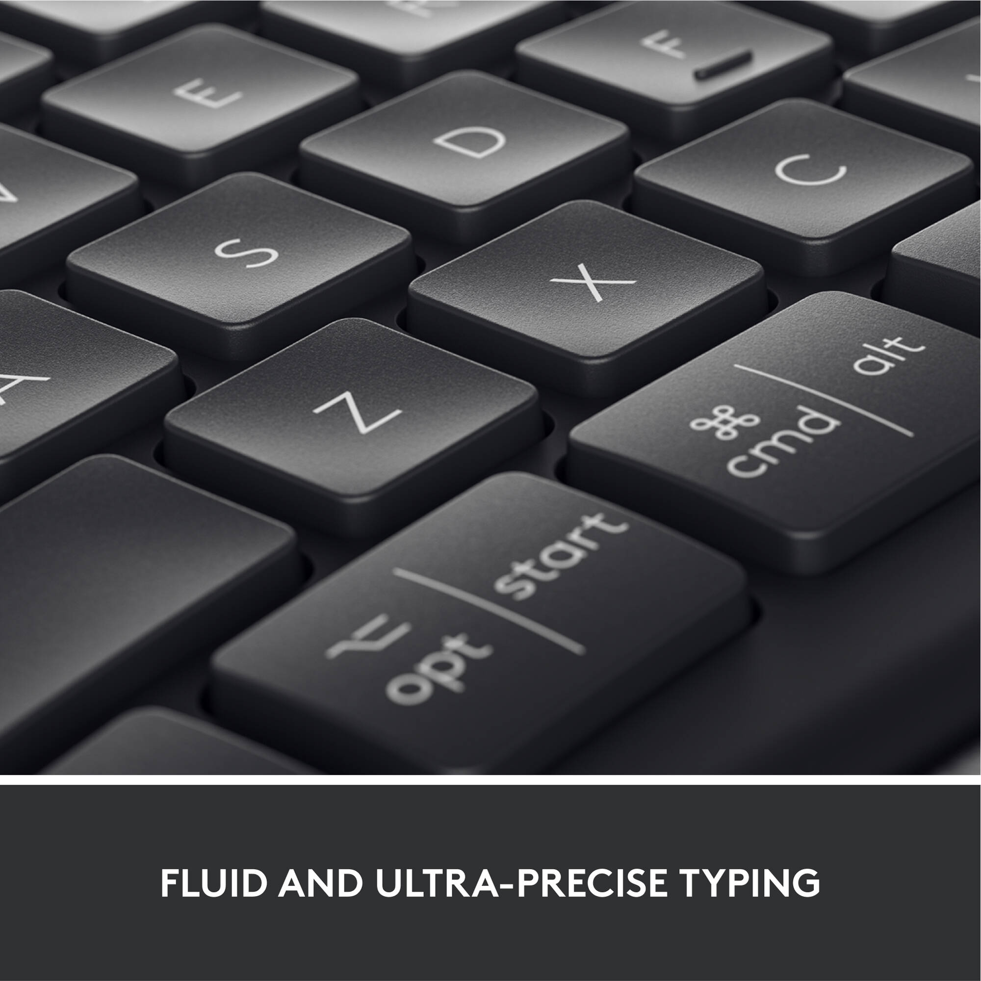 Logitech ERGO K860 ergonomic split keyboard with curved keyframe and cushioned palm rest — view 8