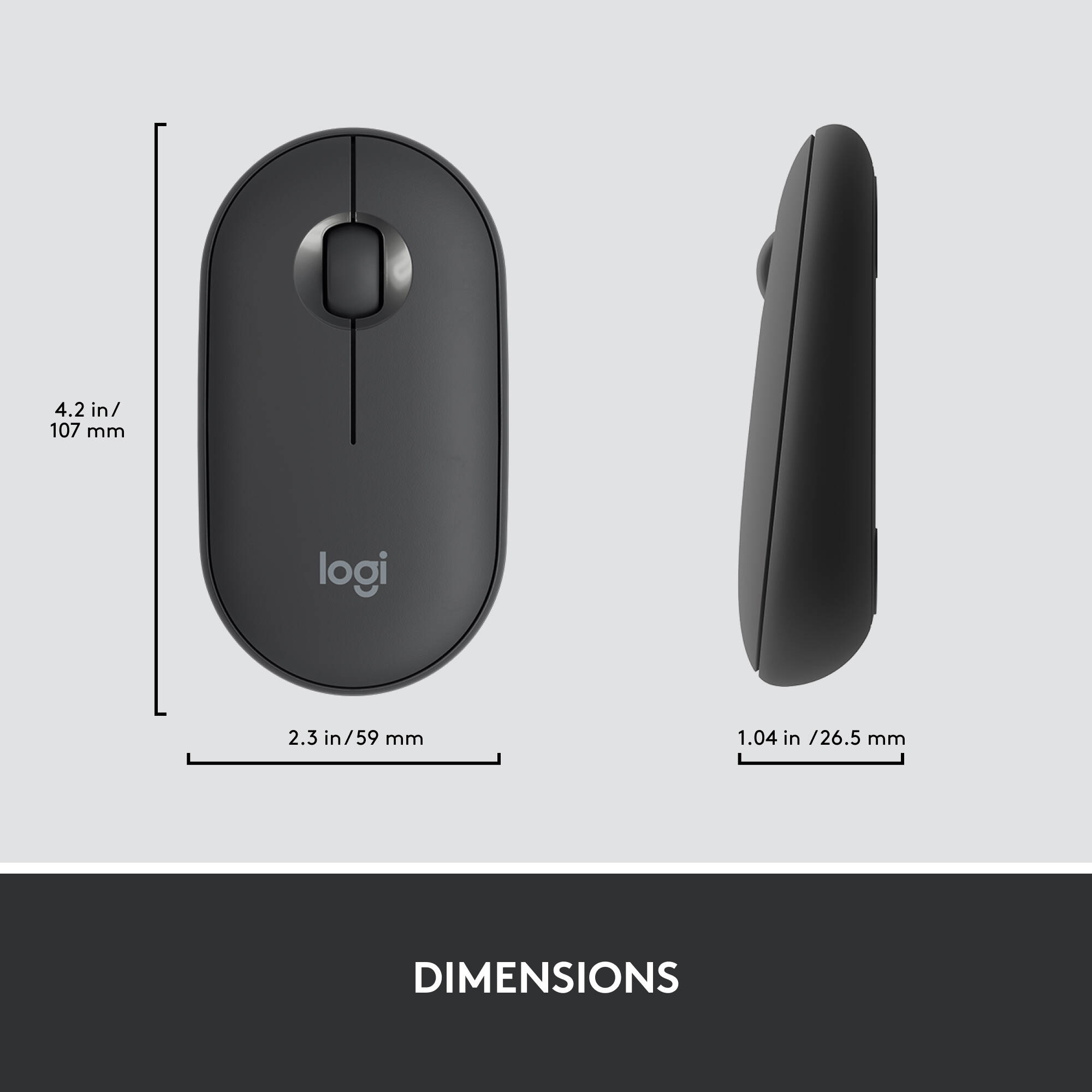 Logitech MK470 slim wireless keyboard and mouse combo with compact keyboard and ambidextrous mouse — view 9