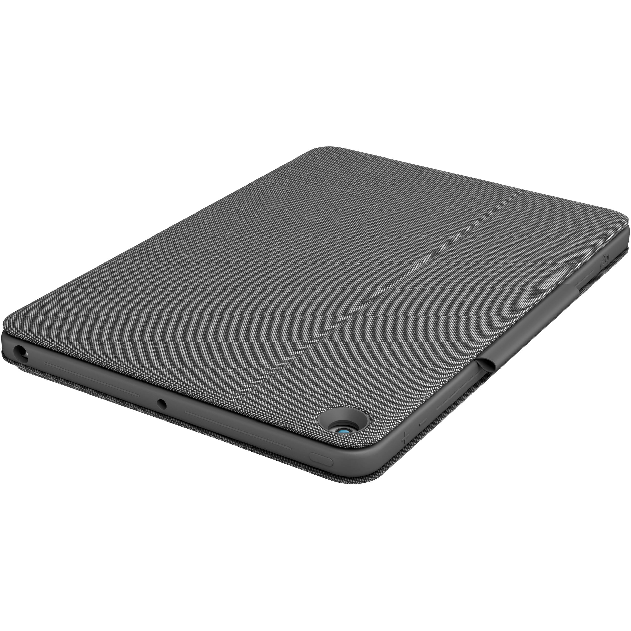 Logitech Combo Touch keyboard case for iPad 7th 8th 9th generation in graphite — view 3