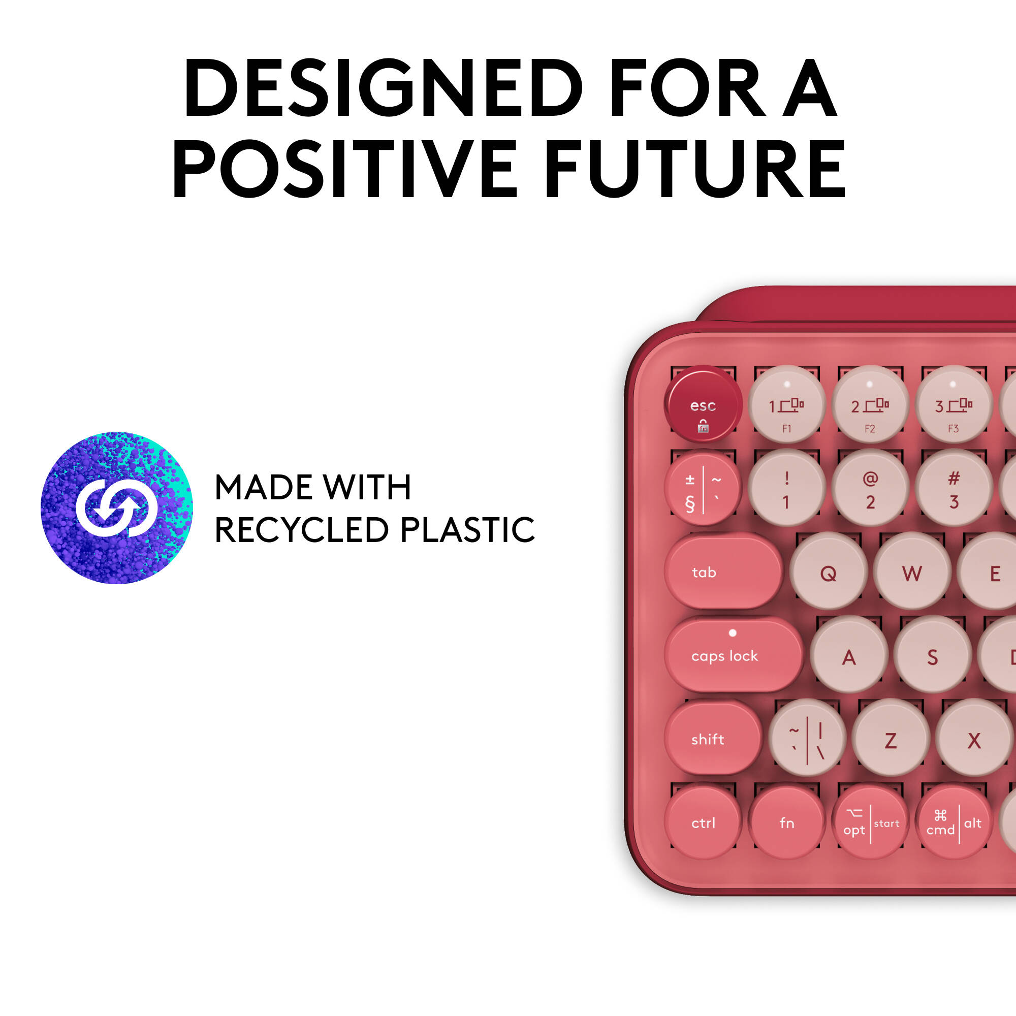 Logitech POP Keys wireless mechanical keyboard with emoji keys and compact layout — view 5