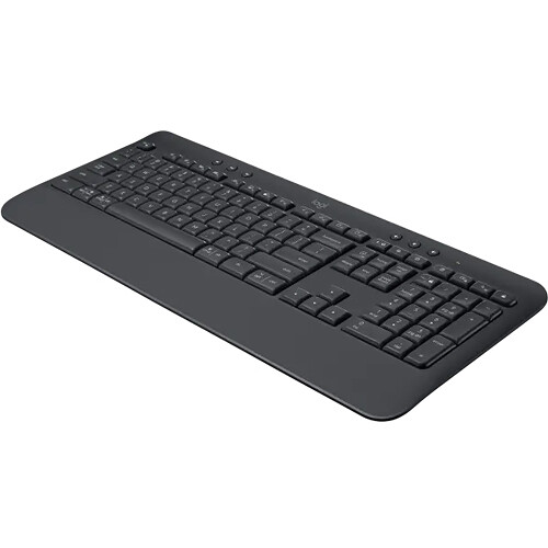Logitech K650 Signature Wireless Keyboard in graphite with full-size layout and Bolt receiver — view 10