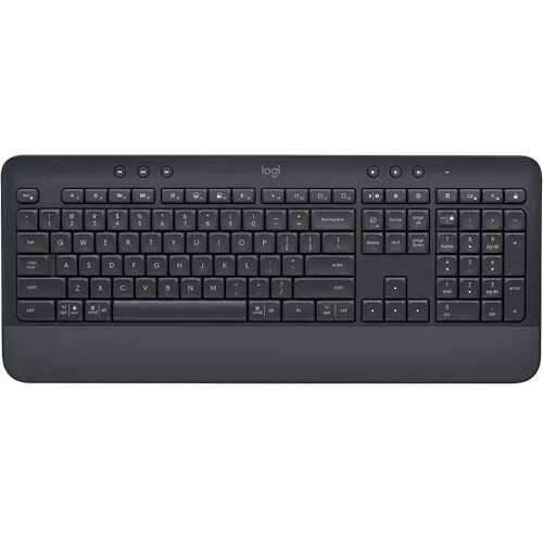 Logitech K650 Signature Wireless Keyboard in graphite with full-size layout and Bolt receiver — view 9