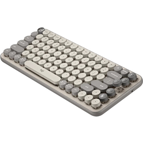 Logitech POP Keys wireless mechanical keyboard in Mist color with compact layout — view 11