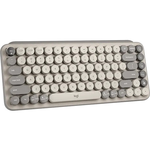 Logitech POP Keys wireless mechanical keyboard in Mist color with compact layout — view 12