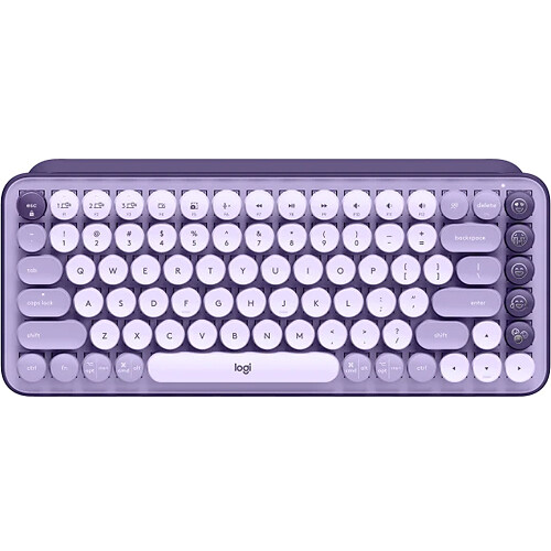 Logitech POP Keys Mechanical Wireless Keyboard in Cosmos with compact wireless design — view 10