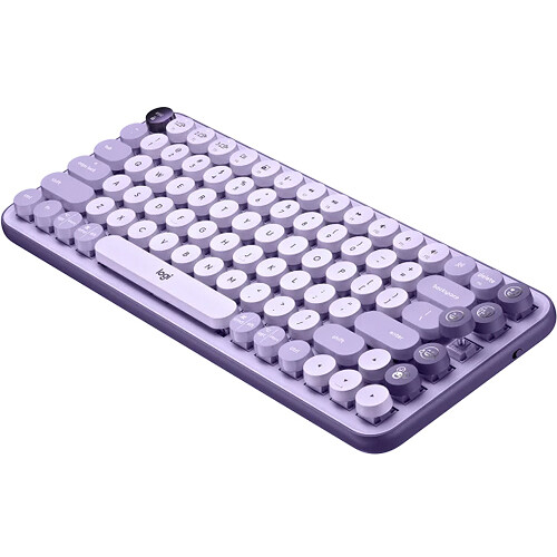 Logitech POP Keys Mechanical Wireless Keyboard in Cosmos with compact wireless design — view 11