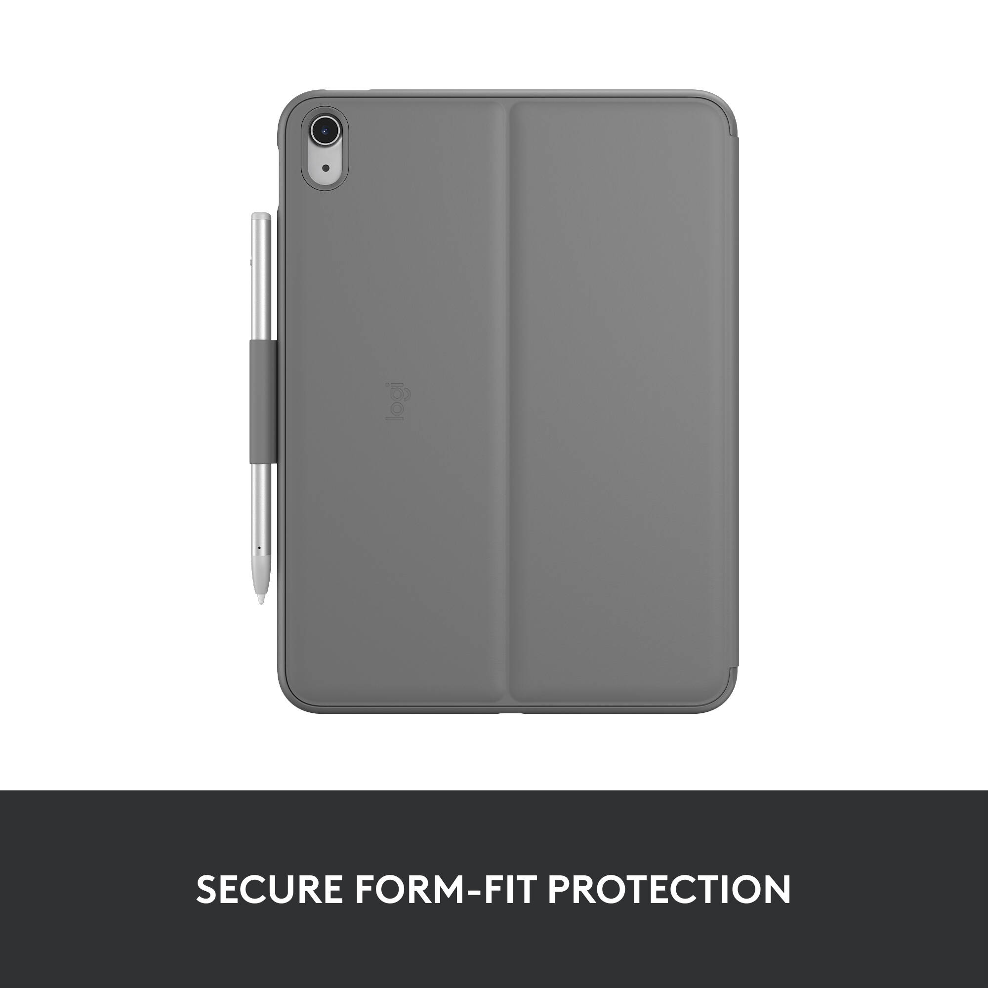 Logitech Slim Folio for iPad 10.9-inch 10th generation in Oxford Grey — view 2