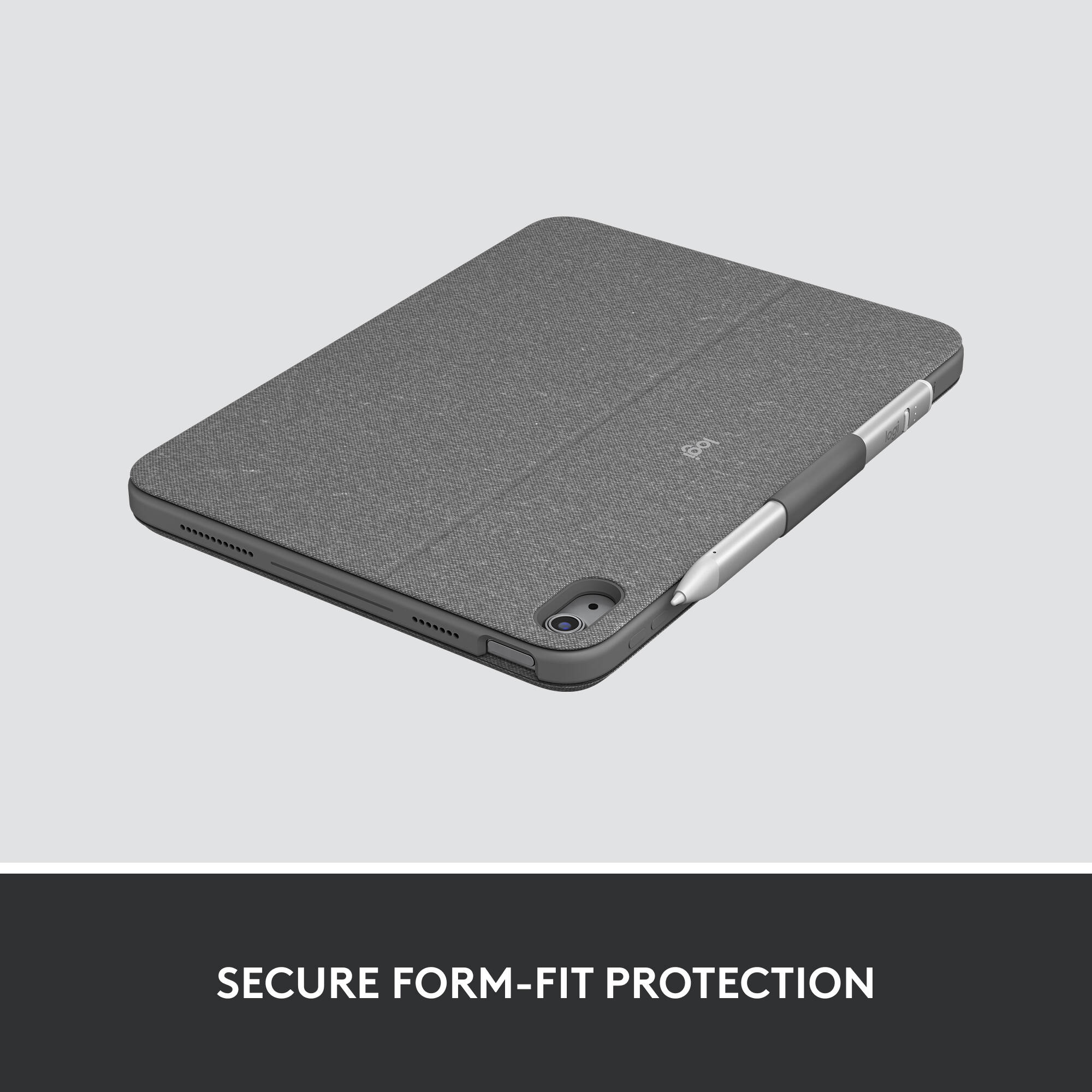 Logitech Combo Touch Keyboard Folio for iPad 10.9-inch in Oxford Grey — view 2