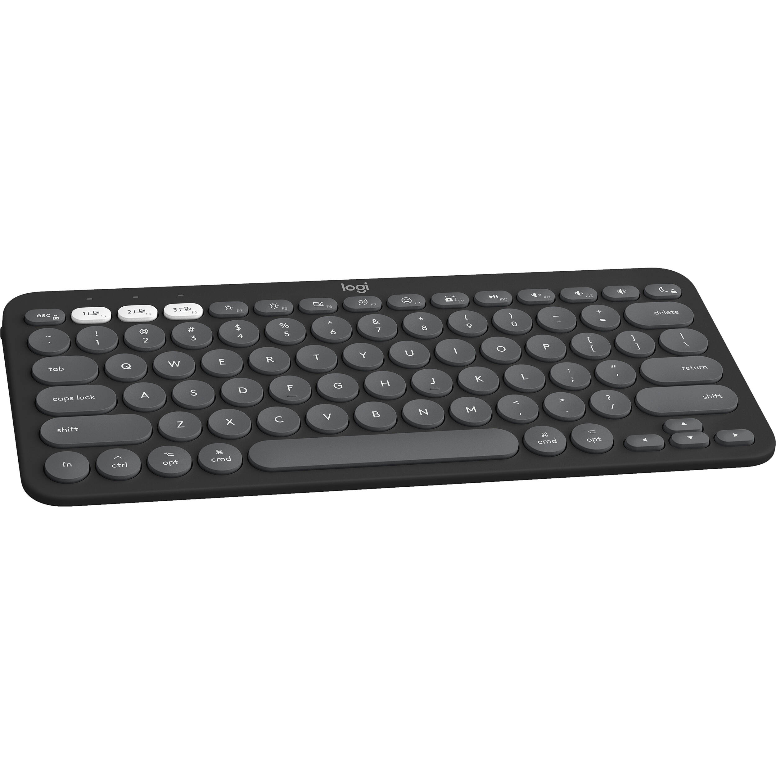 Logitech K380s Pebble Keys 2 wireless compact keyboard in Tonal Graphite — view 13
