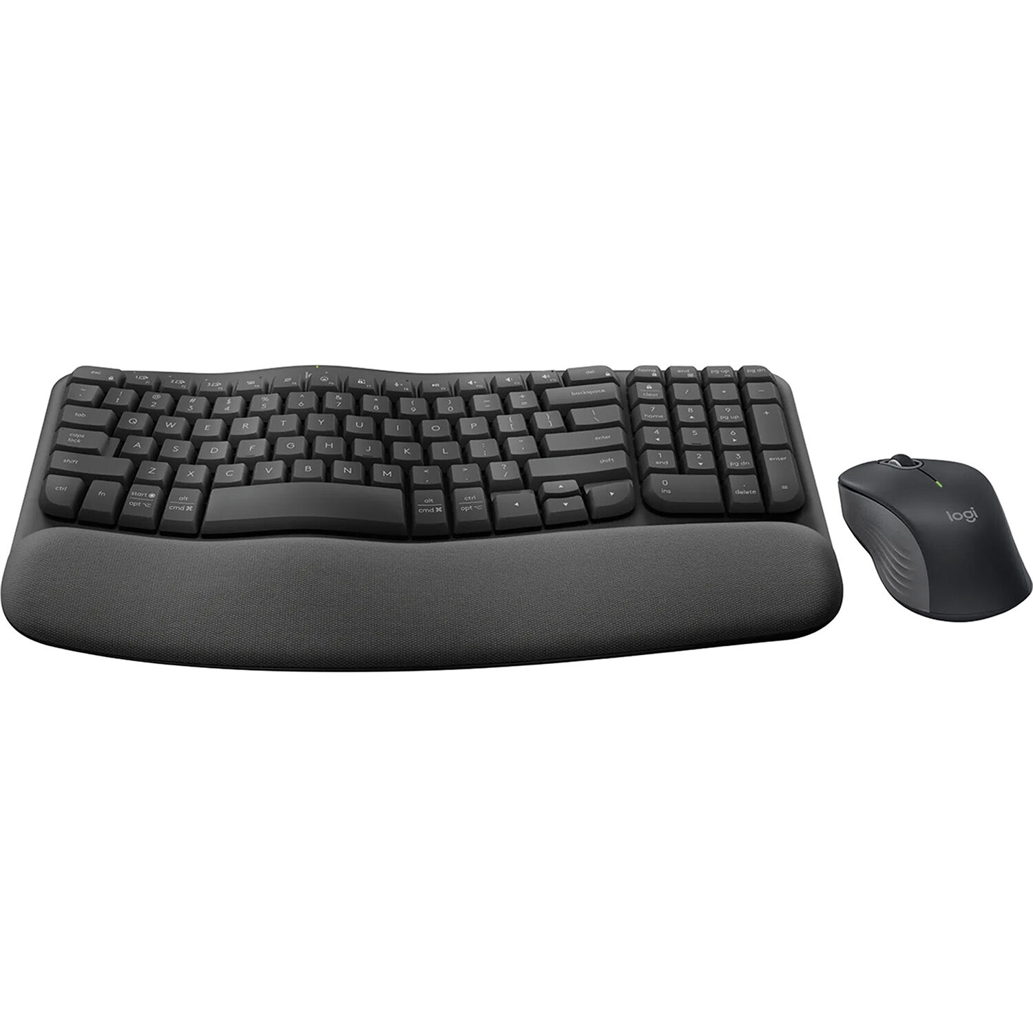 Logitech MK670 Wireless Wave Keys Combo in Graphite with wireless keyboard and mouse — view 11