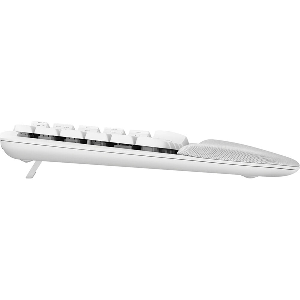 Logitech Wireless Wave Keys ergonomic wireless keyboard in Off White — view 14