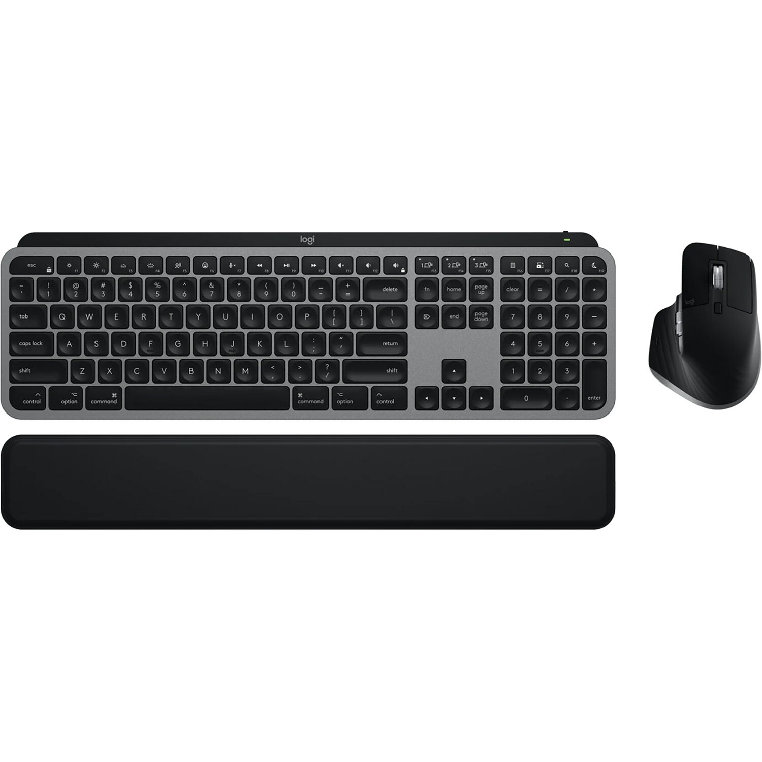 Logitech MX Keys S Combo for Mac wireless keyboard and mouse set in Grey — view 14